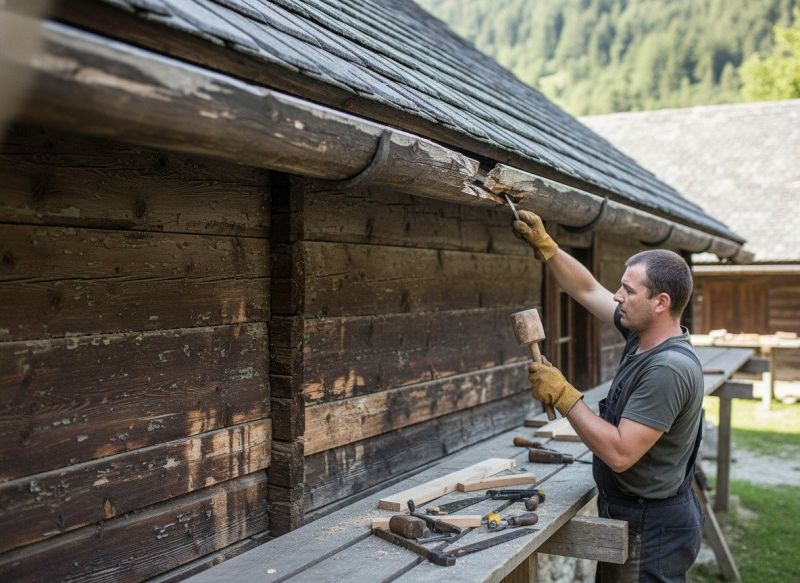 Wooden Gutter Replacement